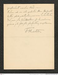 Nachlass Franz Steindachner, Brief von F. Hochstettner an Franz Steindachner (28.07.1911), Inv.Nr. 228.01, Seite 4